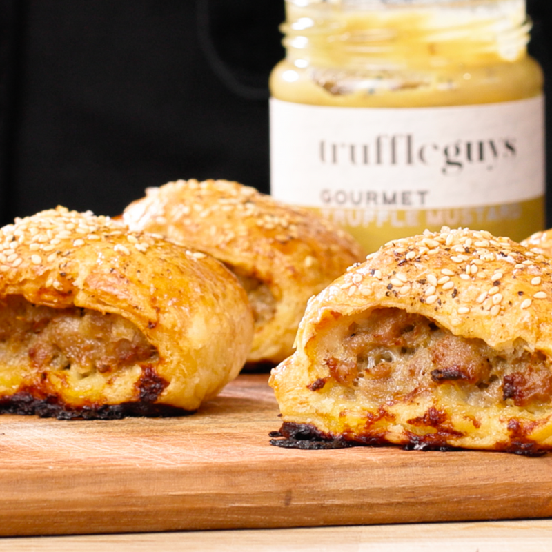 Truffle Mustard Sausage Rolls