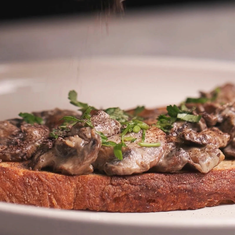 Vegan Truffled Mushrooms On Toast