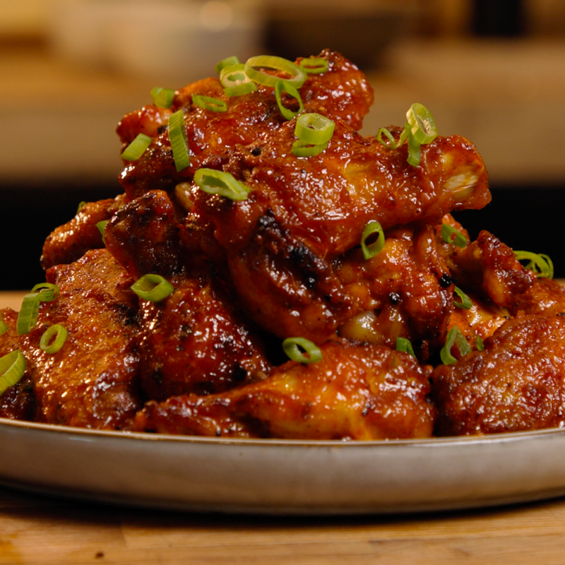 Truffalo Wings with Blue cheese dip